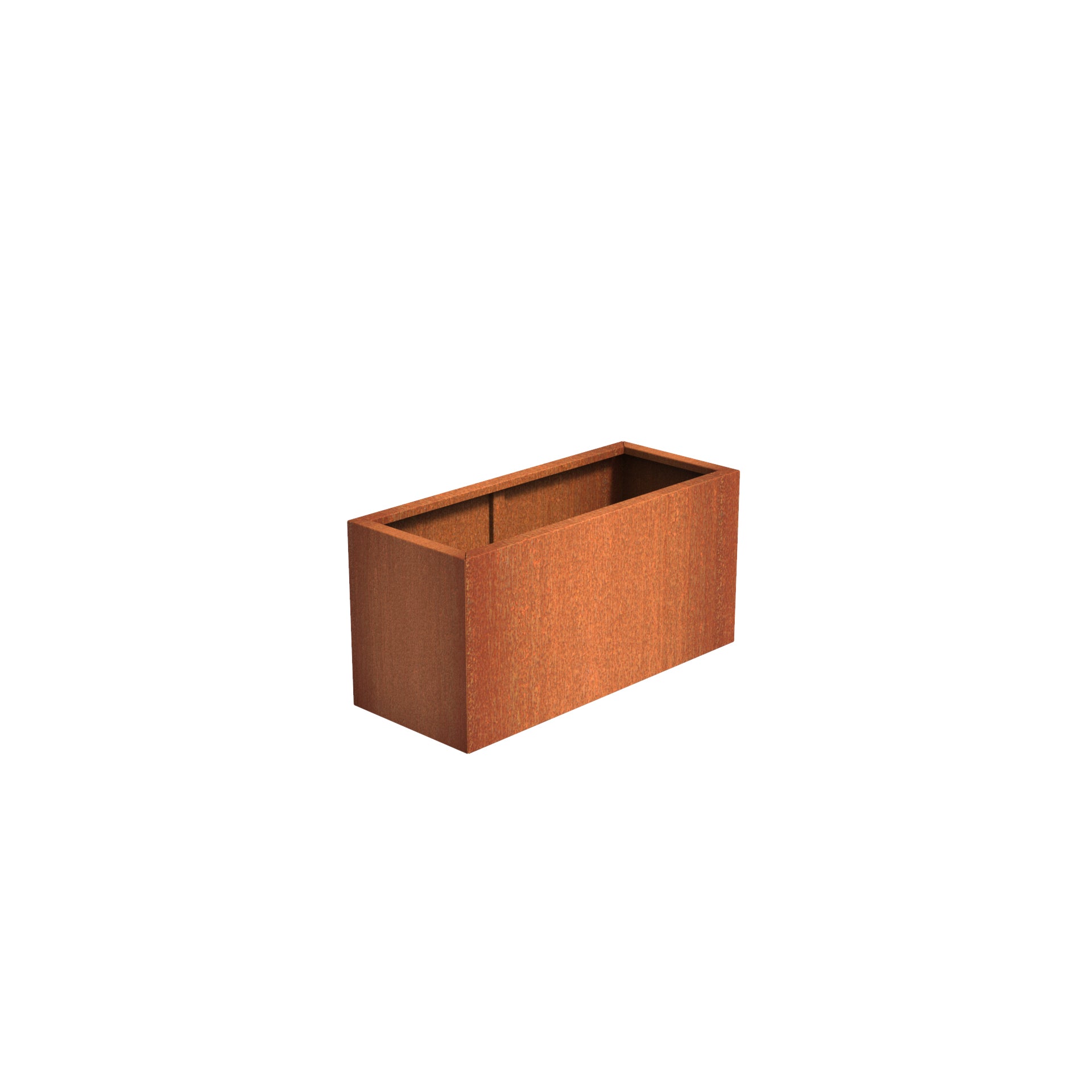 Corten Steel garden trough planter available in a variety of sizes