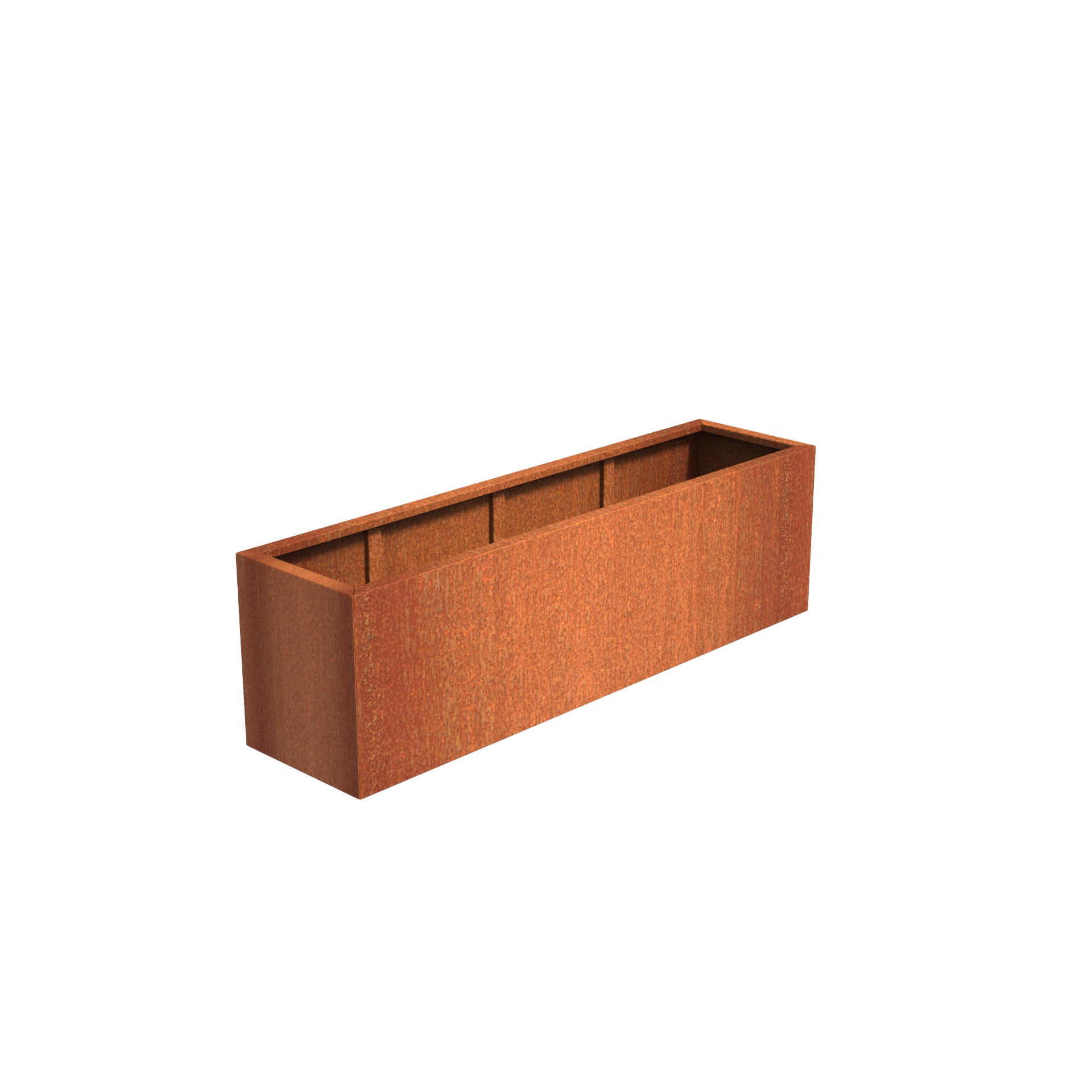 Corten Steel garden trough planter available in a variety of sizes