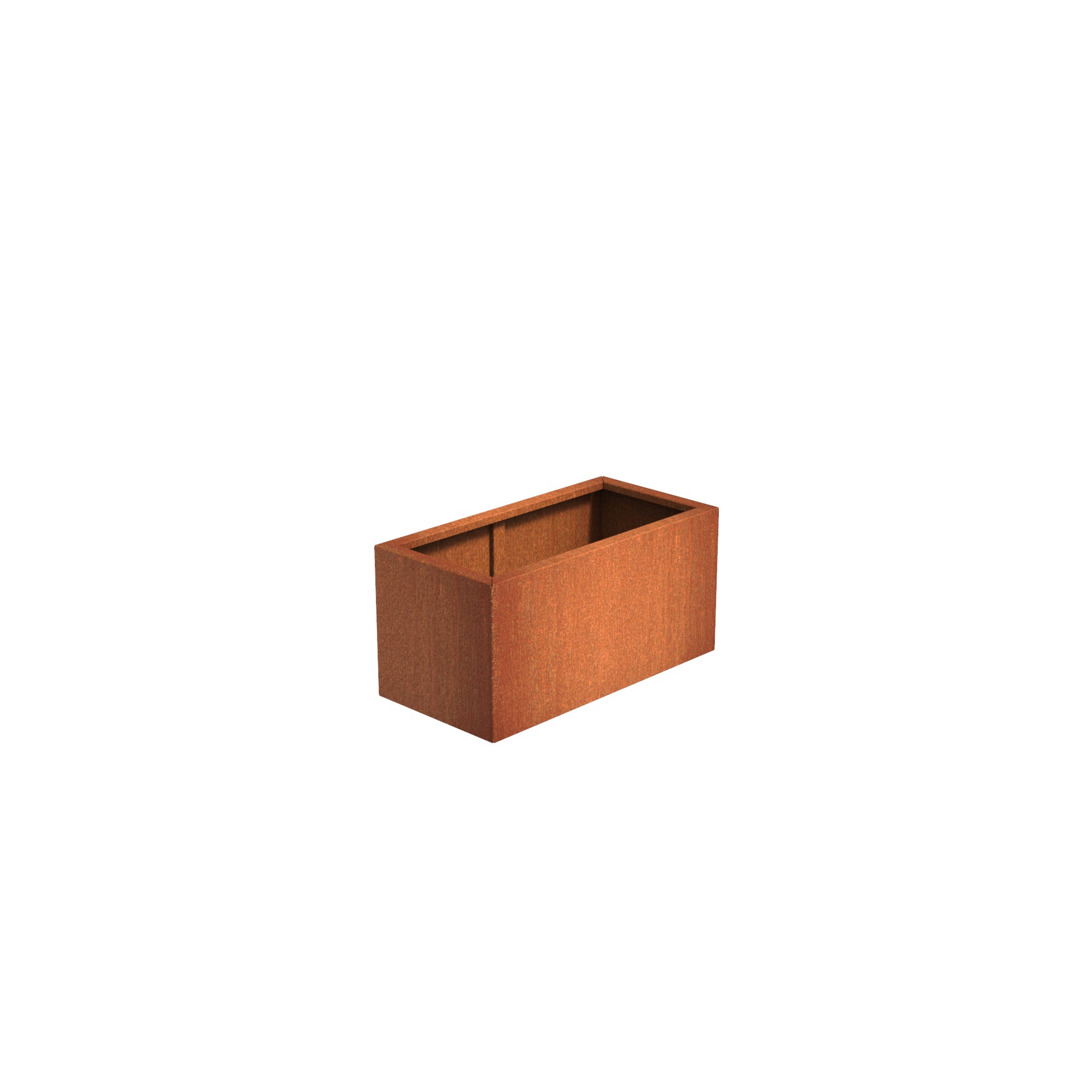 Corten Steel garden trough planter available in a variety of sizes