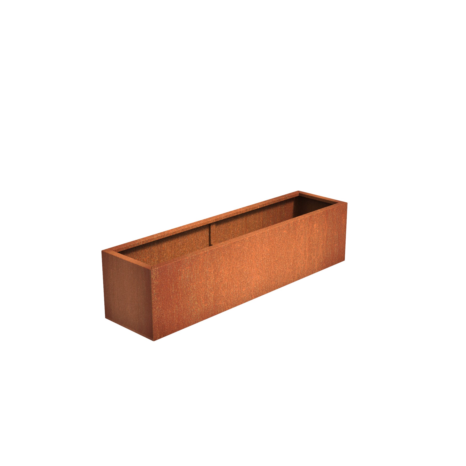 Corten Steel garden trough planter available in a variety of sizes