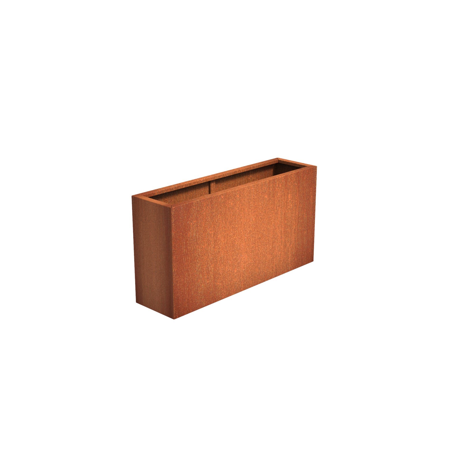 Corten Steel garden trough planter available in a variety of sizes