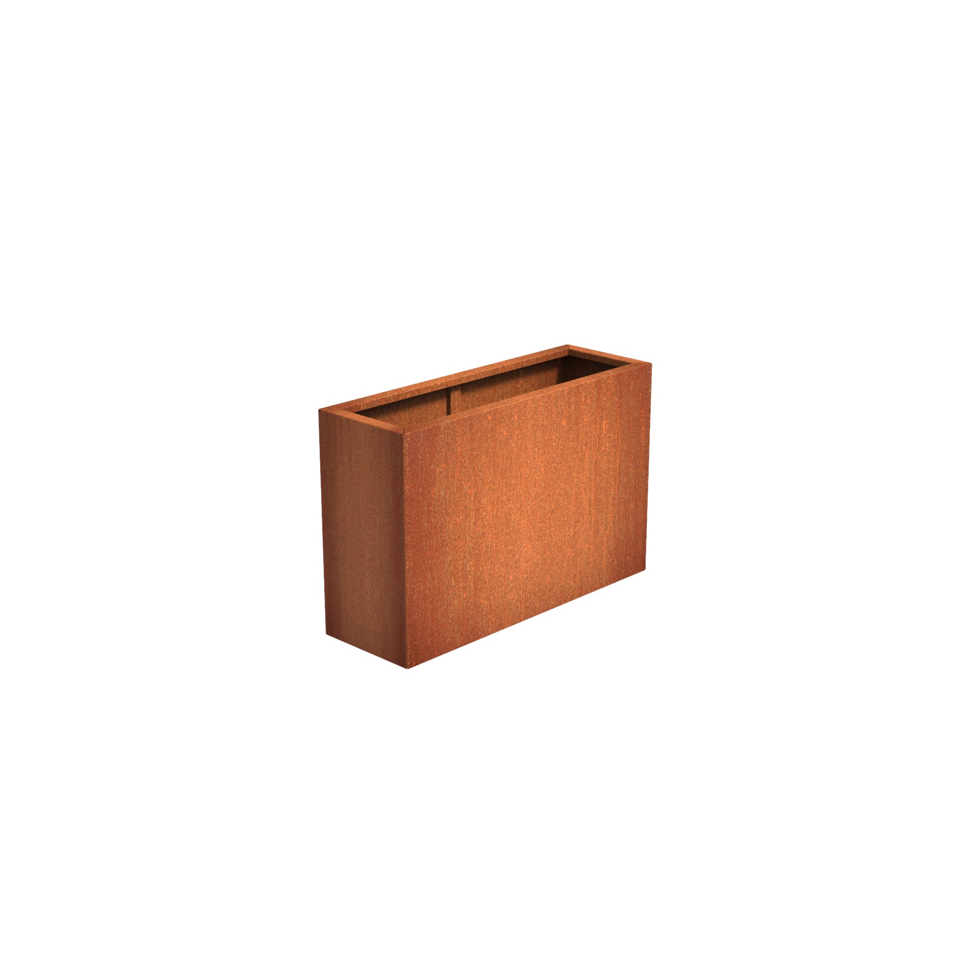 Corten Steel garden trough planter available in a variety of sizes