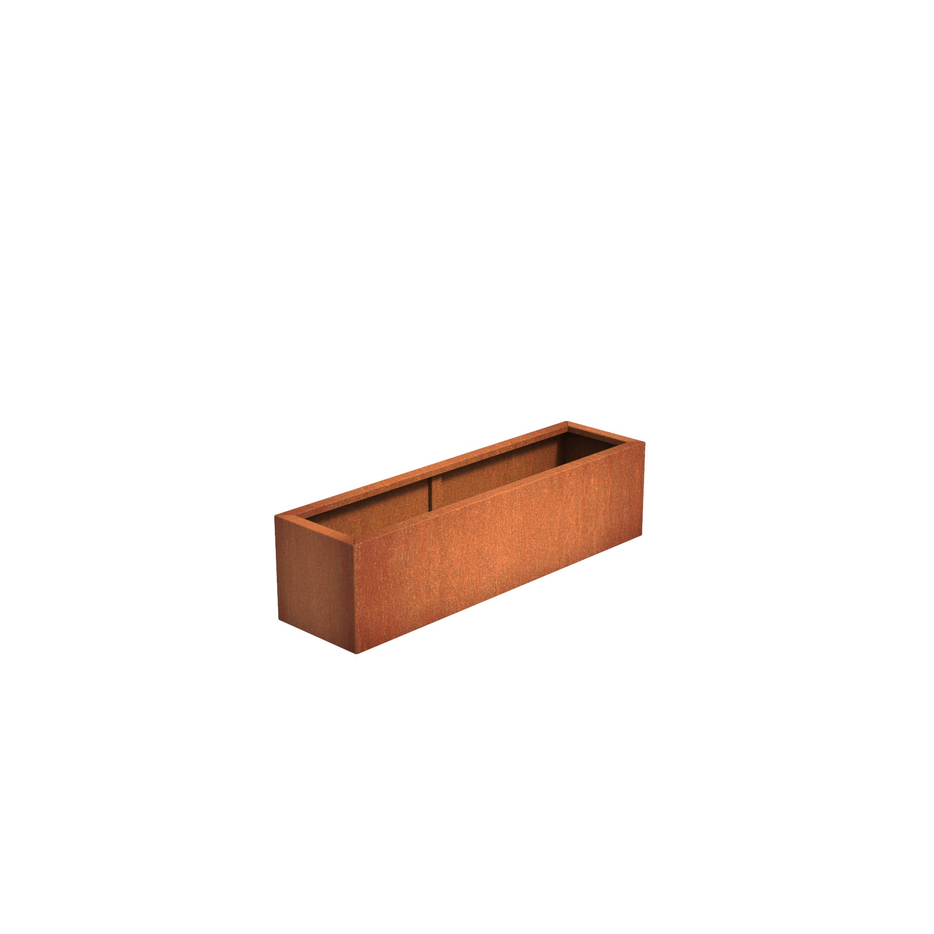 Corten Steel garden trough planter available in a variety of sizes