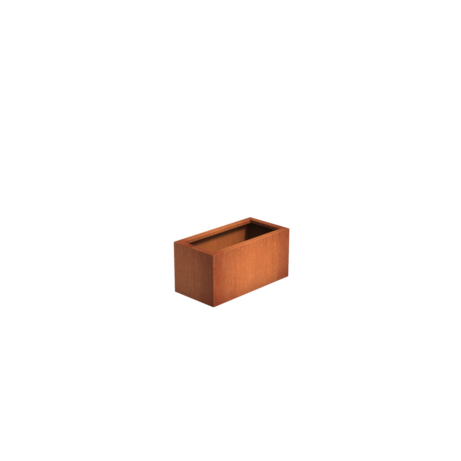 Corten Steel garden trough planter available in a variety of sizes