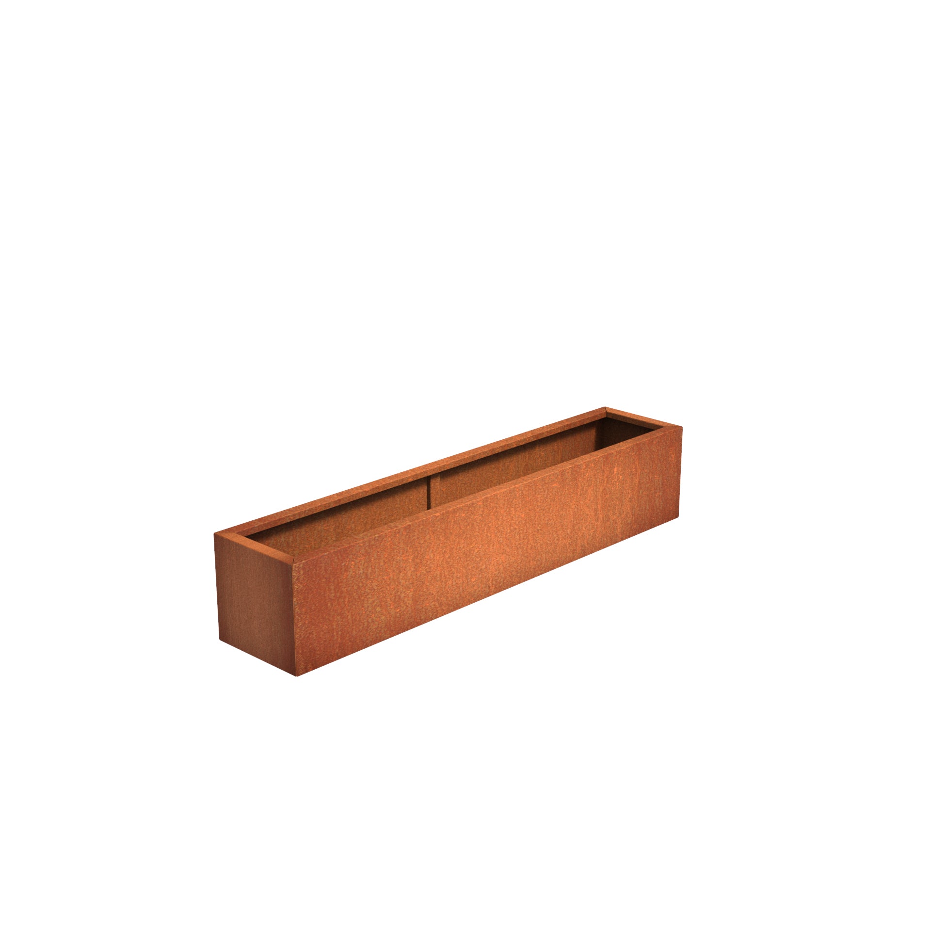 Corten Steel garden trough planter available in a variety of sizes