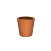 round corten steel garden planter pot