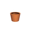 round corten steel garden planter pot