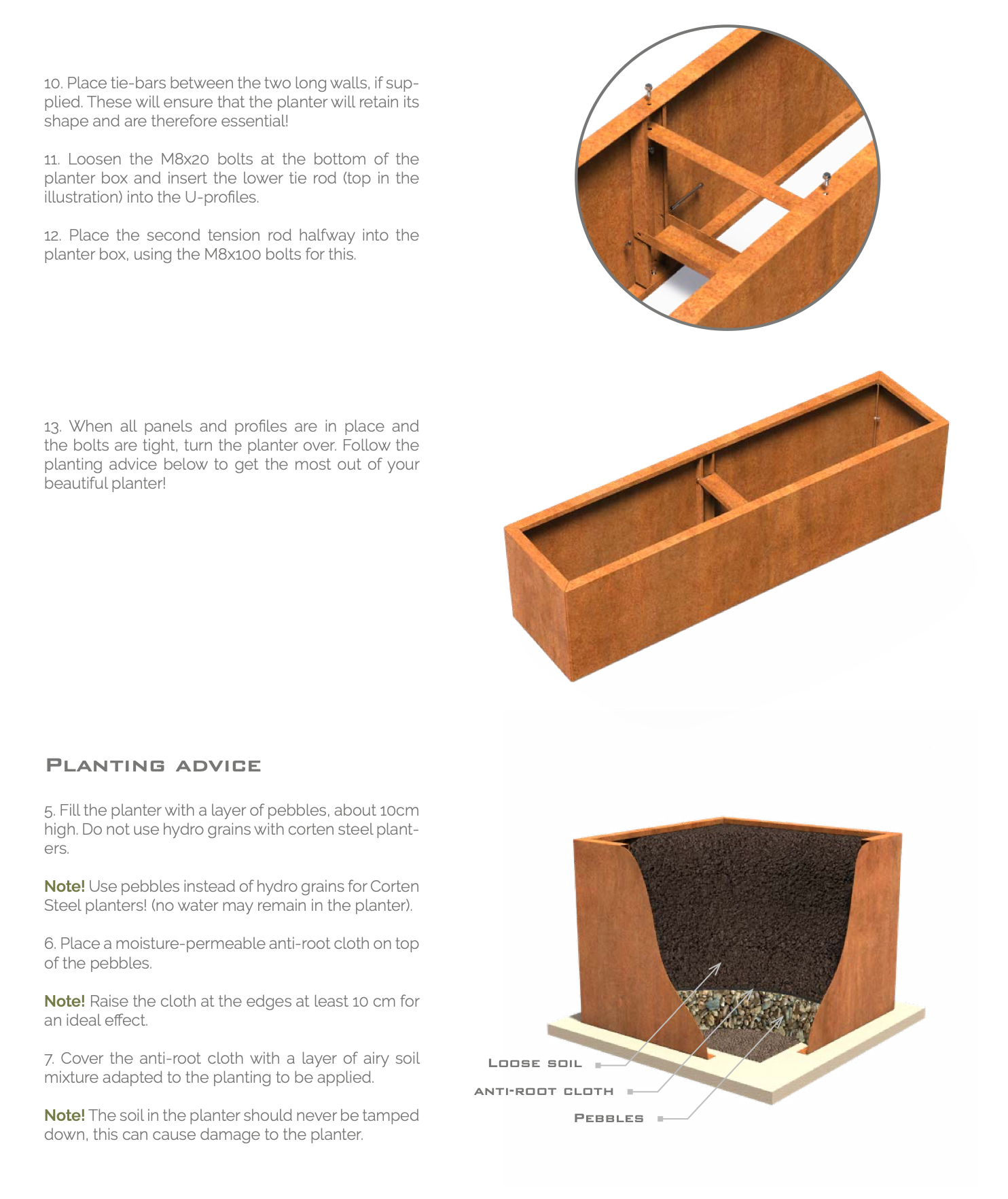 Corten CONNECT Trough