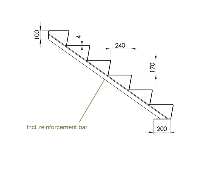 Corten Steel Stairs