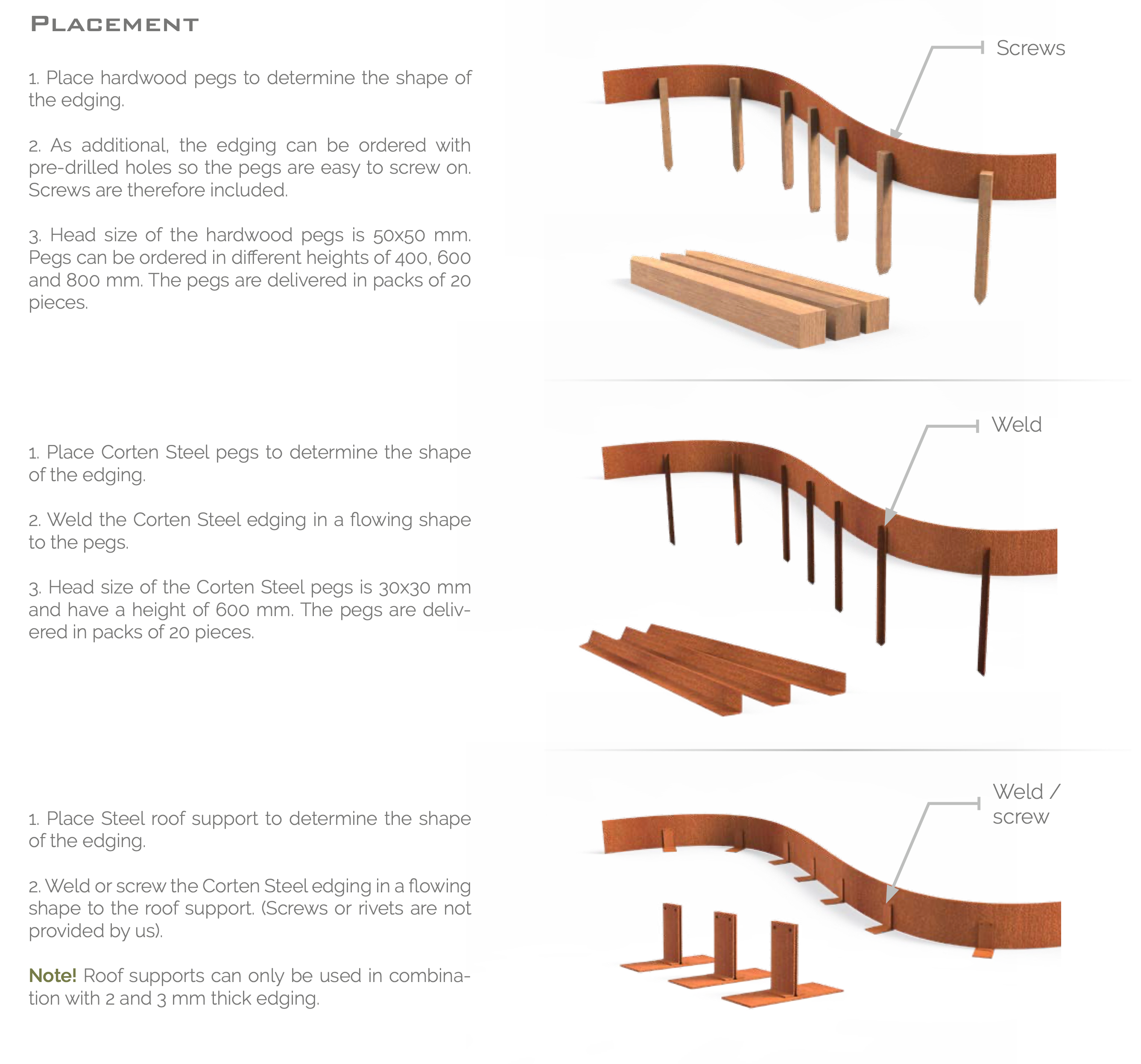 Pegs - Garden Edging