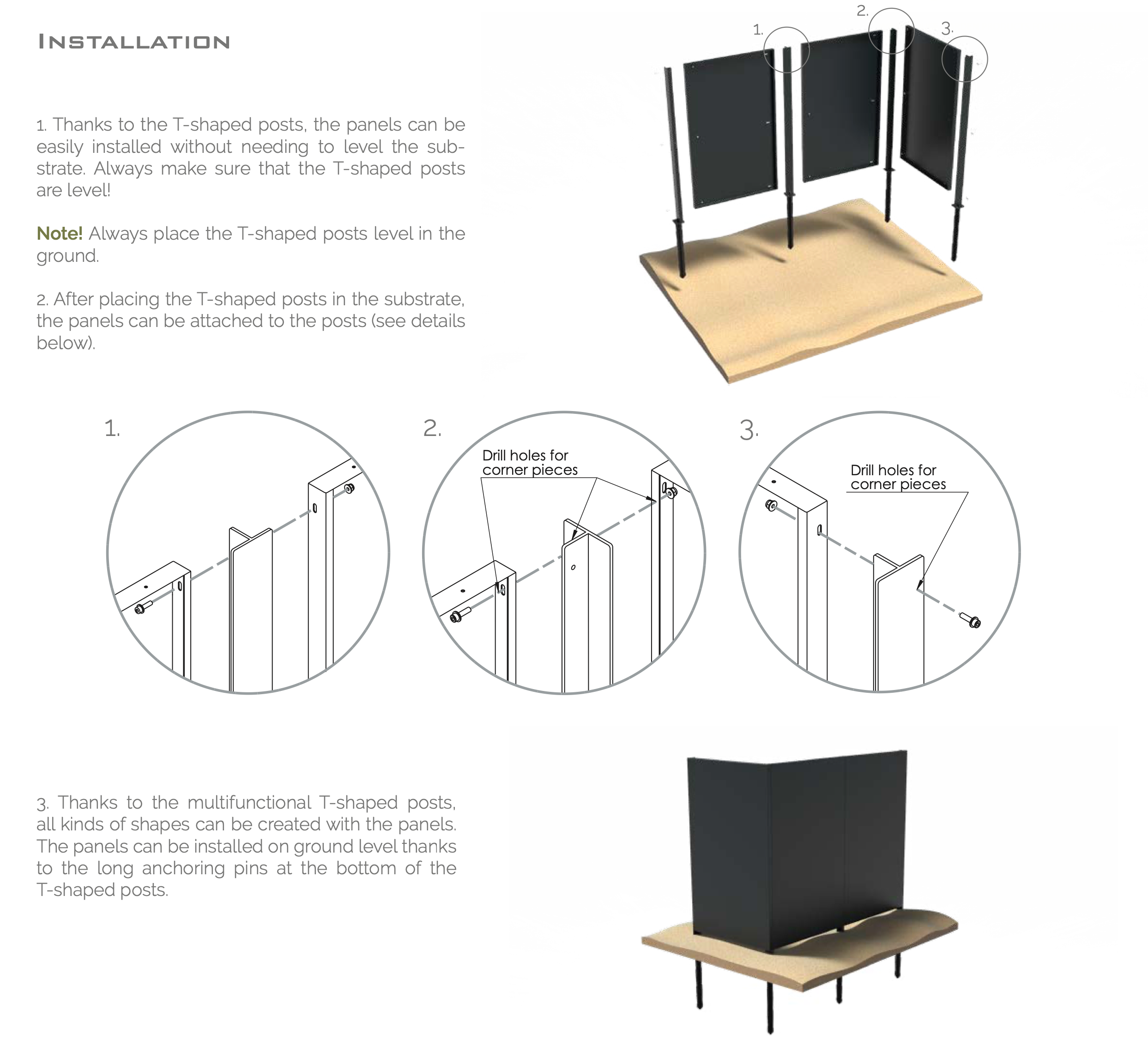 Corten Screens - Panel Post