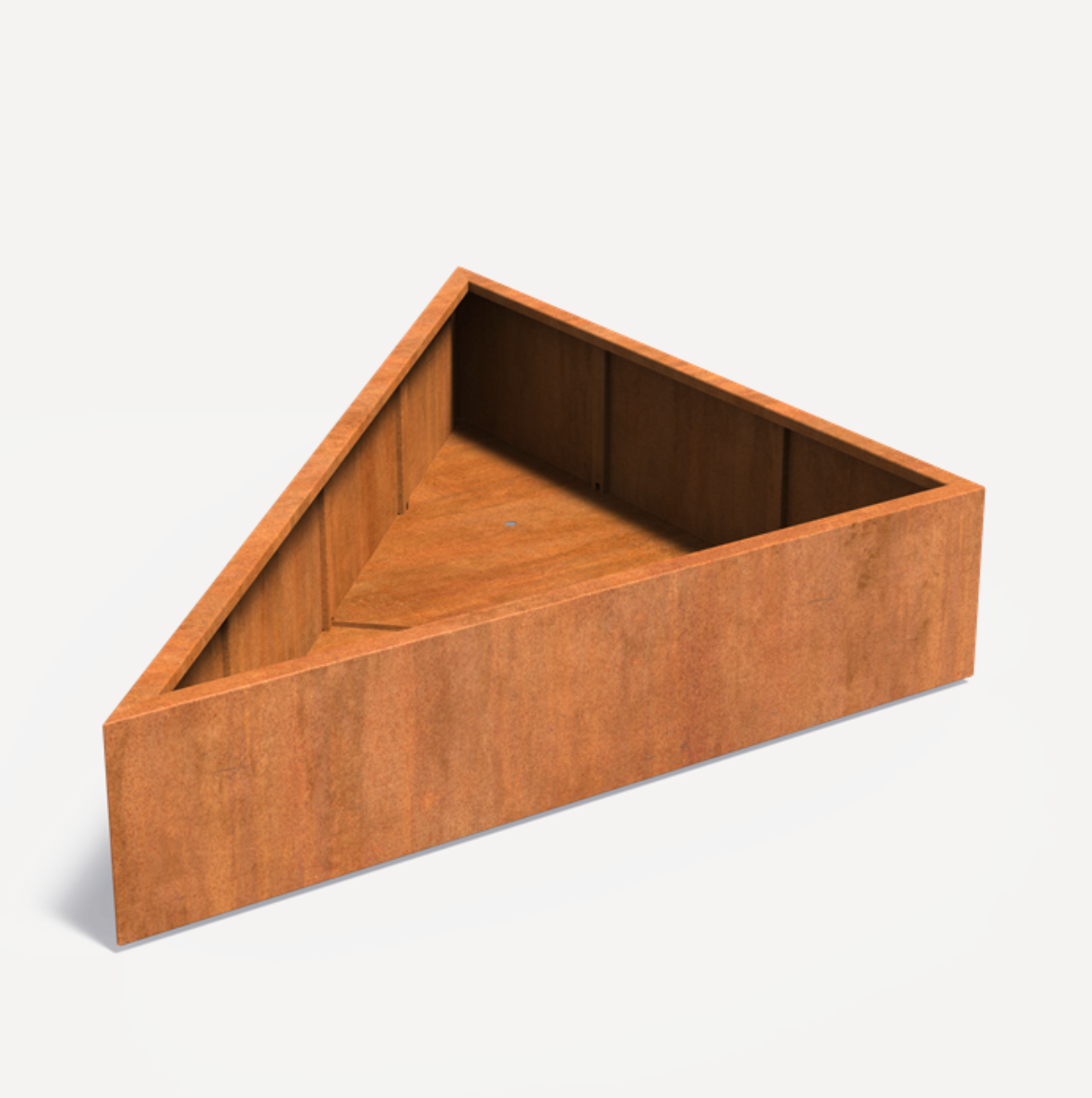 Triangle Corten Planter