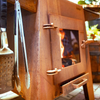 corten stove with chimney included